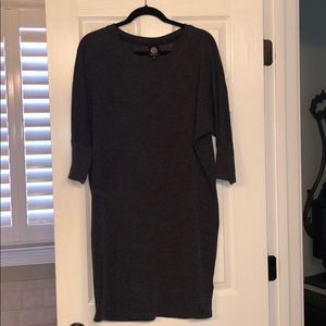 Grey sweater dress